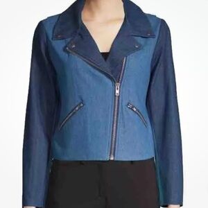 Wythe NY Designer Boutique Denim Moto Jacket XS $498 retail